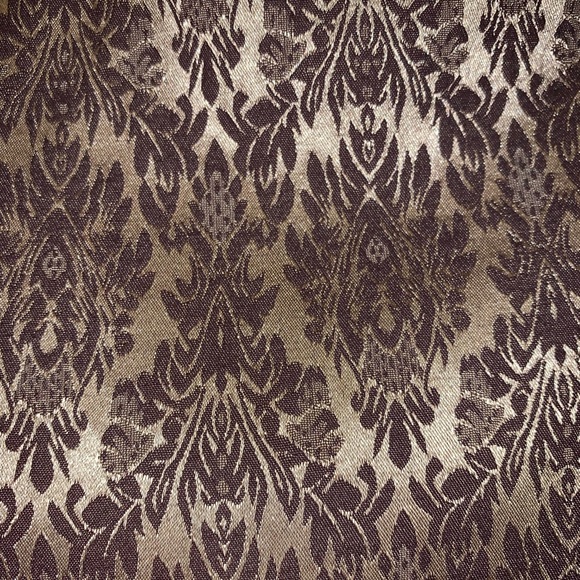 Strapless brown and gold damask dress - Picture 2 of 3